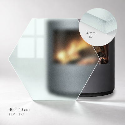 Hexagonal placa protectora para suelo de estufa con efecto de cristal esmerilado