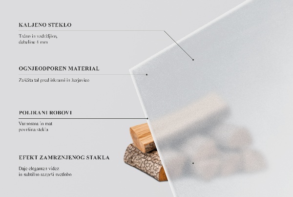 Hexagonal placa protectora para suelo de estufa con efecto de cristal esmerilado