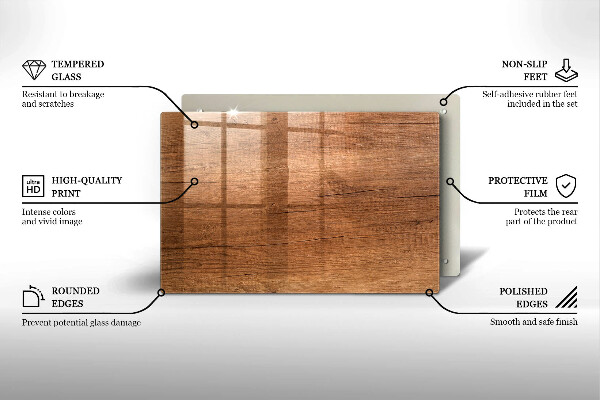 Posavaso de cristal para velas funerarias Textura de madera