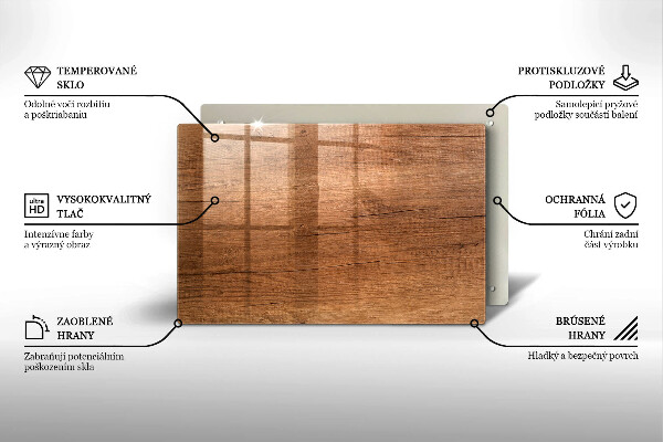 Posavaso de cristal para velas funerarias Textura de madera