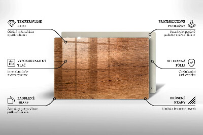 Posavaso de cristal para velas funerarias Textura de madera