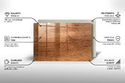 Posavaso de cristal para velas funerarias Textura de madera