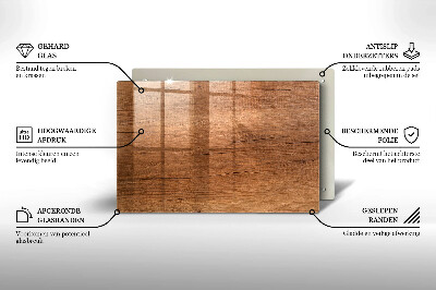 Posavaso de cristal para velas funerarias Textura de madera