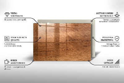 Posavaso de cristal para velas funerarias Textura de madera