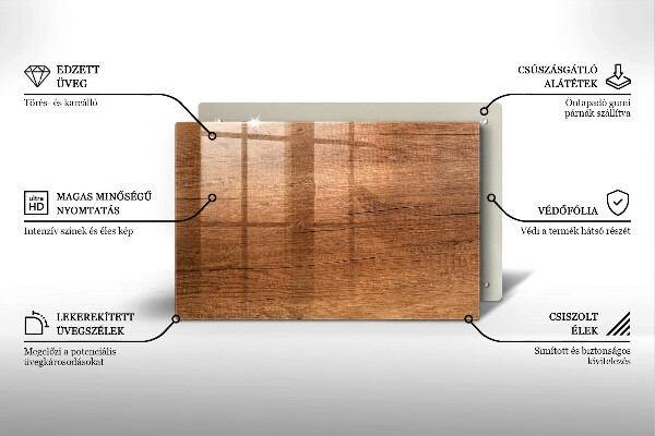 Posavaso de cristal para velas funerarias Textura de madera