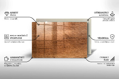 Posavaso de cristal para velas funerarias Textura de madera