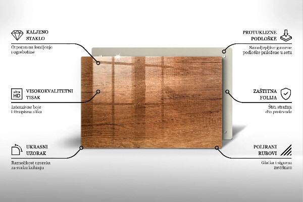 Posavaso de cristal para velas funerarias Textura de madera
