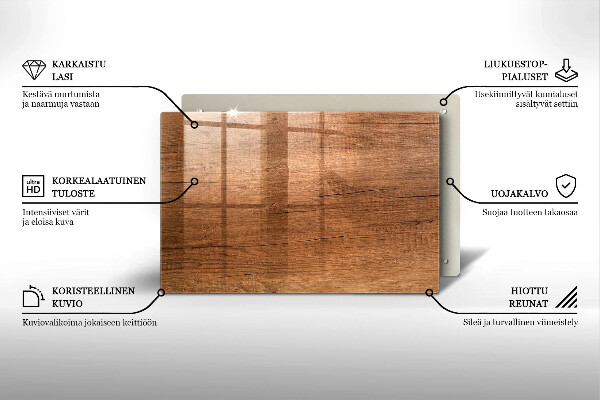 Posavaso de cristal para velas funerarias Textura de madera