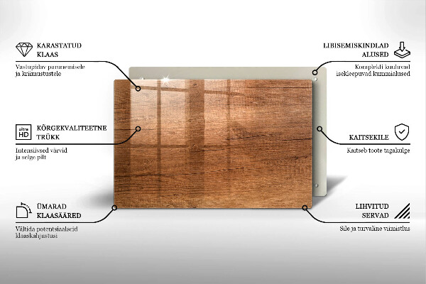 Posavaso de cristal para velas funerarias Textura de madera