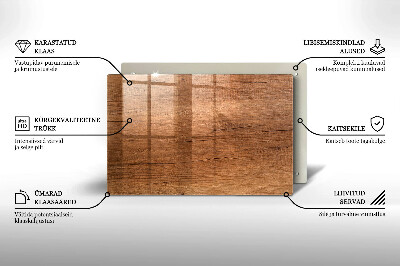 Posavaso de cristal para velas funerarias Textura de madera