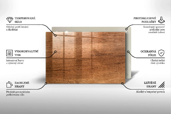 Posavaso de cristal para velas funerarias Textura de madera