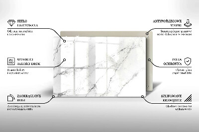 Posavaso de vidrio para velas Elegante textura de mármol