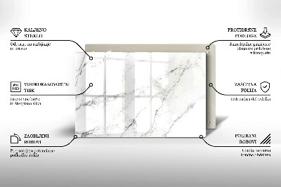 Posavaso de vidrio para velas Elegante textura de mármol