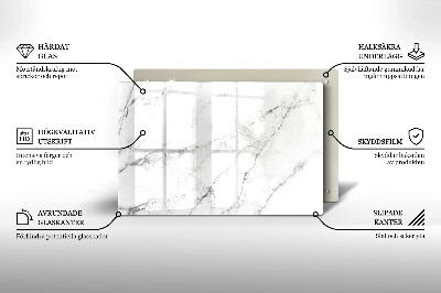 Posavaso de vidrio para velas Elegante textura de mármol