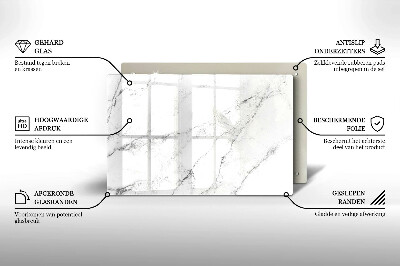 Posavaso de vidrio para velas Elegante textura de mármol