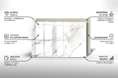 Posavaso de vidrio para velas Elegante textura de mármol