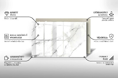 Posavaso de vidrio para velas Elegante textura de mármol