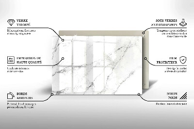 Posavaso de vidrio para velas Elegante textura de mármol