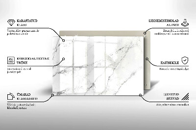 Posavaso de vidrio para velas Elegante textura de mármol