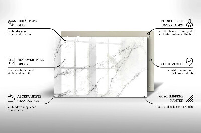 Posavaso de vidrio para velas Elegante textura de mármol