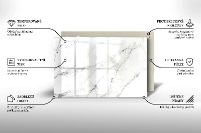 Posavaso de vidrio para velas Elegante textura de mármol