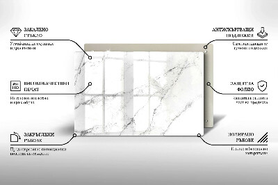Posavaso de vidrio para velas Elegante textura de mármol