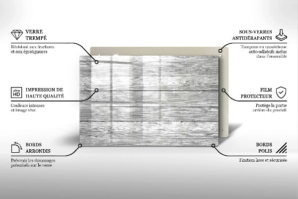 Posavaso de cristal para velas funerarias Tablas de madera viejas