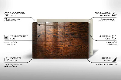 Posavaso de vidrio para velas Tablero de madera oscura