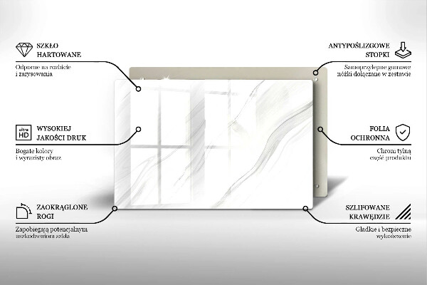 Posavaso de vidrio para velas funerarias Mármol delicado