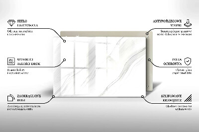Posavaso de vidrio para velas funerarias Mármol delicado