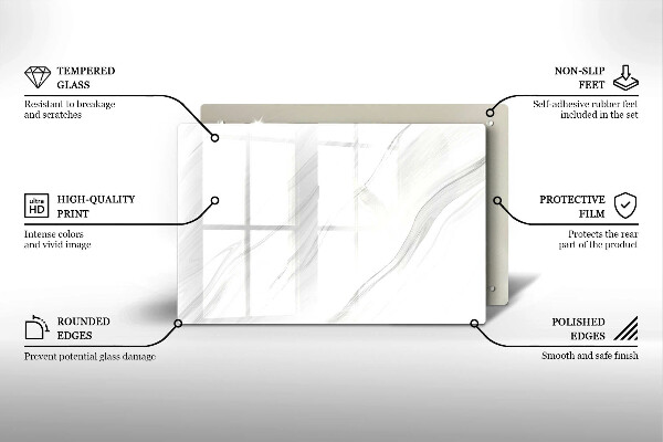 Posavaso de vidrio para velas funerarias Mármol delicado