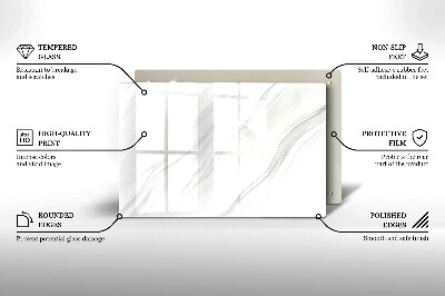 Posavaso de vidrio para velas funerarias Mármol delicado