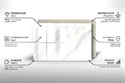 Posavaso de vidrio para velas funerarias Mármol delicado