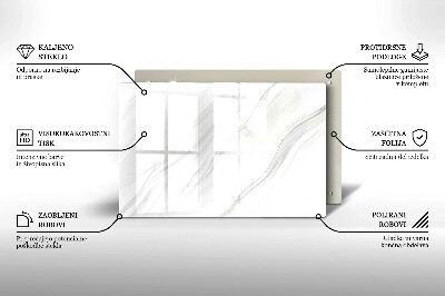 Posavaso de vidrio para velas funerarias Mármol delicado