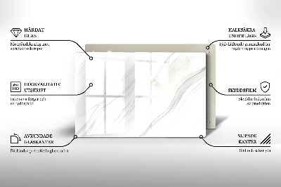 Posavaso de vidrio para velas funerarias Mármol delicado