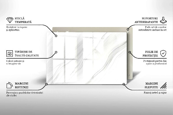 Posavaso de vidrio para velas funerarias Mármol delicado