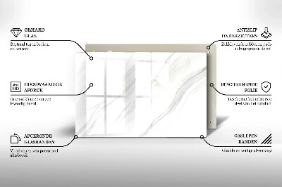 Posavaso de vidrio para velas funerarias Mármol delicado