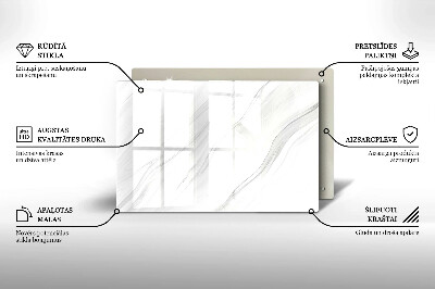 Posavaso de vidrio para velas funerarias Mármol delicado