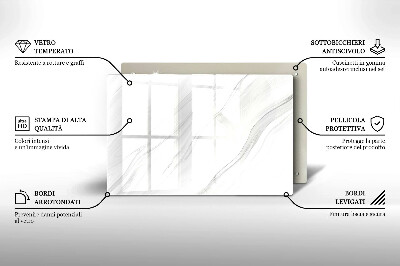 Posavaso de vidrio para velas funerarias Mármol delicado