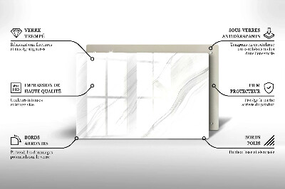 Posavaso de vidrio para velas funerarias Mármol delicado