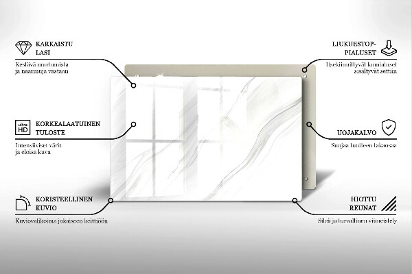 Posavaso de vidrio para velas funerarias Mármol delicado