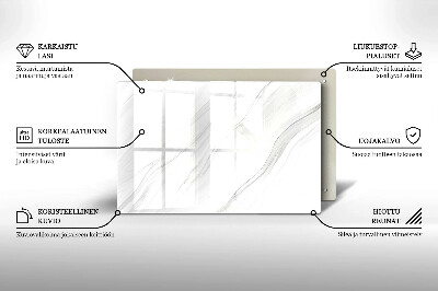 Posavaso de vidrio para velas funerarias Mármol delicado