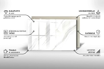 Posavaso de vidrio para velas funerarias Mármol delicado