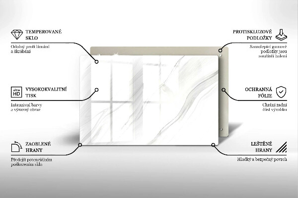 Posavaso de vidrio para velas funerarias Mármol delicado