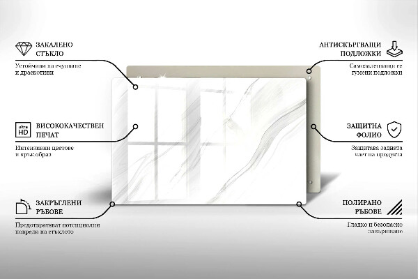 Dekoracyjna podkładka pod znicz Delikatny marmur