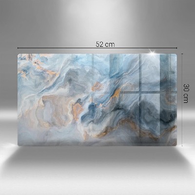 Posavaso de cristal para velas funerarias Textura de mármol