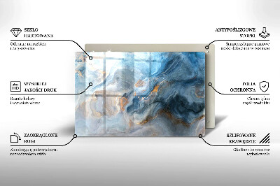 Posavaso de cristal para velas funerarias Textura de mármol