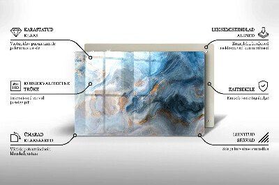 Posavaso de cristal para velas funerarias Textura de mármol