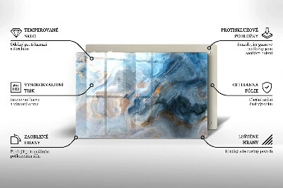 Posavaso de cristal para velas funerarias Textura de mármol