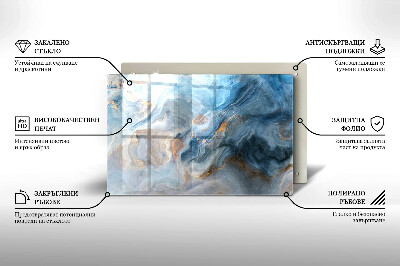 Posavaso de cristal para velas funerarias Textura de mármol